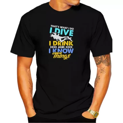 Dive Dirink Scuba Unisex Pamuk Tişört