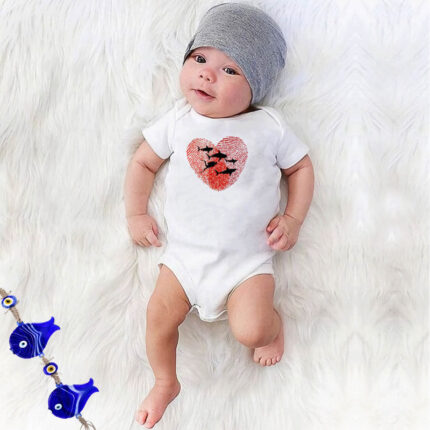 My Dna Beyaz Pamuklu Bebek Zıbın