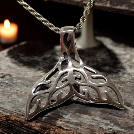 Yunus Kuyruğu Tattoo 925 Ayar Gümüş Kolye Ucu