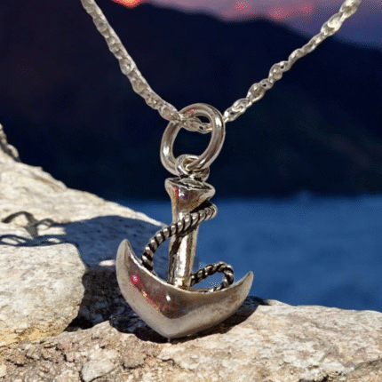 Çapa Zincir 925 Ayar Gümüş Kolye Ucu