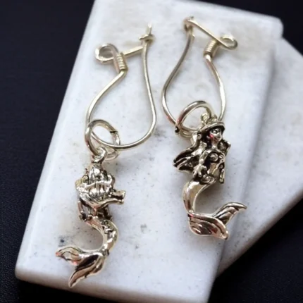 Mermaid 925 Ayar Gümüş Küpe