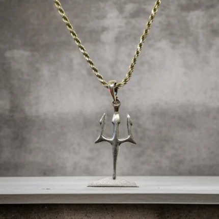 Poseidon Mızrağı 925 Ayar Gümüş Kolye Uçu