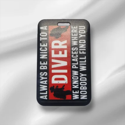 Diver Uv Baskılı Bavul Çanta Bagaj Etiketi